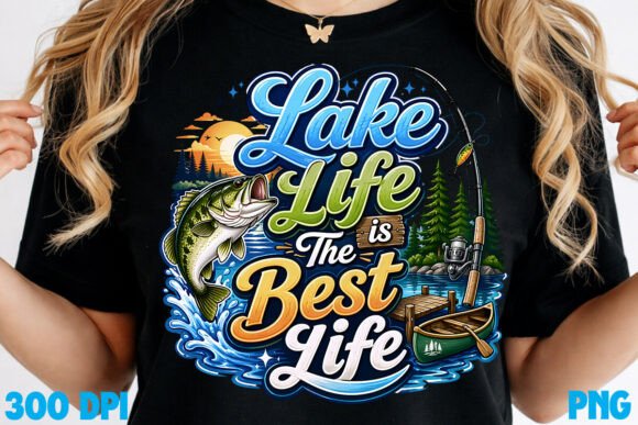 Bring the Lake to Your Brand: Fishing & Vacation Sublimation Art