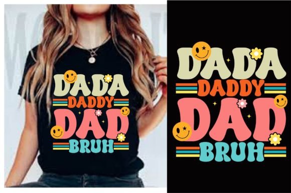 Dada Daddy Dad Bruh Retro Svg: Vintage Cool for Your Projects