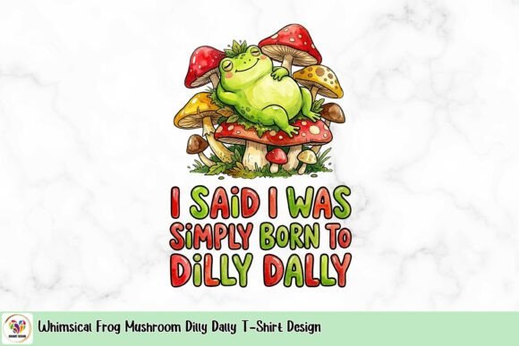 Embrace Whimsy: The Frog & Mushroom Graphic for Creative Brands