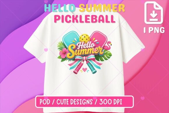 Hello Summer Pickleball T-Shirt Design: Capture the Vibe