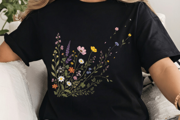 Minimal Floral Wildflower PNG Design: A Botanical Asset for Modern Projects
