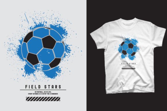 Score Big with Dynamic Soccer T-Shirt Graphics