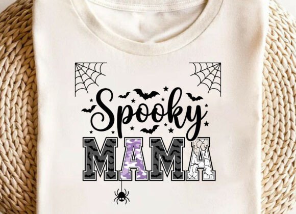 Spooky Mama Halloween T-Shirt PNG Design: A Closer Look