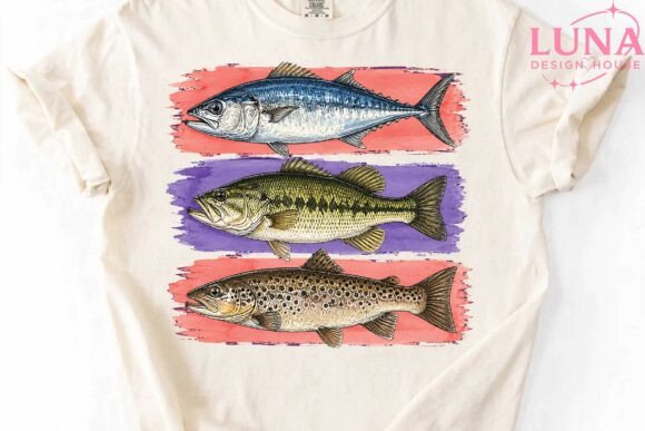 Unleashing Creativity: The Watercolor Fish Trio PNG Clipart Design
